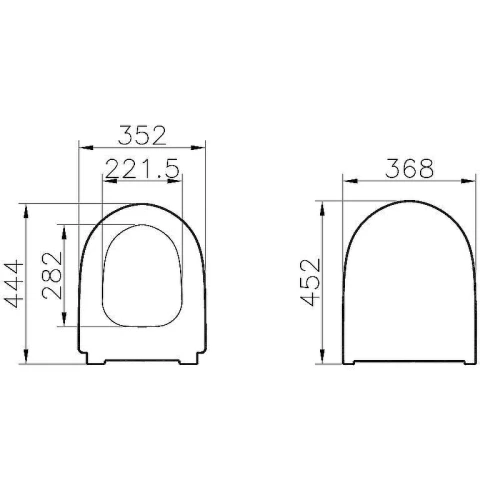 Сиденье для унитаза Vitra Sento 130-003-009 с Микролифтом