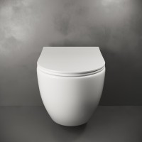 Унитаз Ceramicanova Mia Rimless CN1805 подвесной с сиденьем Микролифт фарфор подвесной