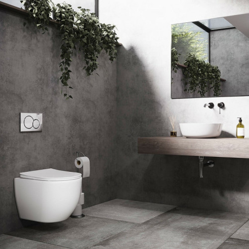 Унитаз Ceramicanova Mia Rimless CN1805 подвесной с сиденьем Микролифт фарфор подвесной