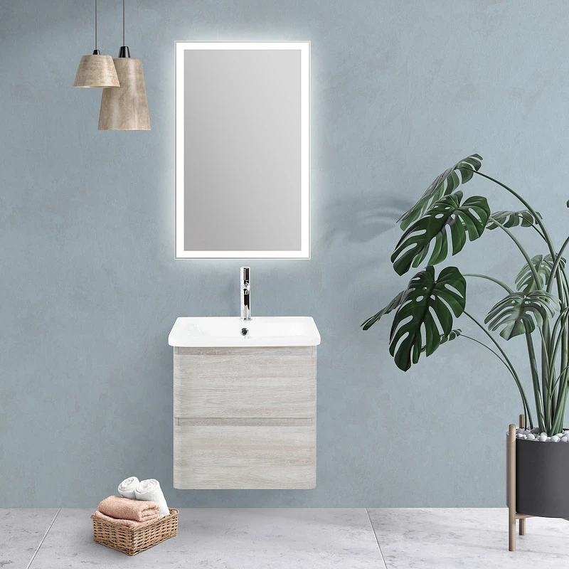Тумба под раковину BelBagno 50 ALBANO-CER-500-2C-SO-RVB подвесная Rovere Vintage Bianco МДФ / ЛДСП