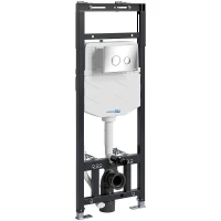 Инсталляция WasserKRAFT Alme 15TLT.010.ME.CH01 для унитаза с клавишей смыва Хром нержавеющая сталь