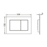 Комплект унитаза Grossman GR-4455S с инсталляцией Tece Base 9400413 с сиденьем Микролифт и Белой клавишей смыва фаянс подвесной