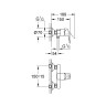 Смеситель для душа Grohe BauLoop 23340000 Хром латунь на стену