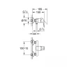 Смеситель для душа Grohe BauLoop 23340000 Хром латунь на стену
