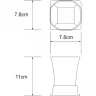 Стакан для зубных щеток WasserKRAFT Amper K-5428 Хром