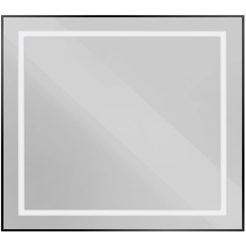 Зеркало BelBagno Kraft 90 SPC-KRAFT-900-800-SENS-NERO с подсветкой Черное с сенсорным выключателем стекло