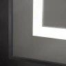 Зеркало BelBagno Kraft 90 SPC-KRAFT-900-800-SENS-NERO с подсветкой Черное с сенсорным выключателем стекло