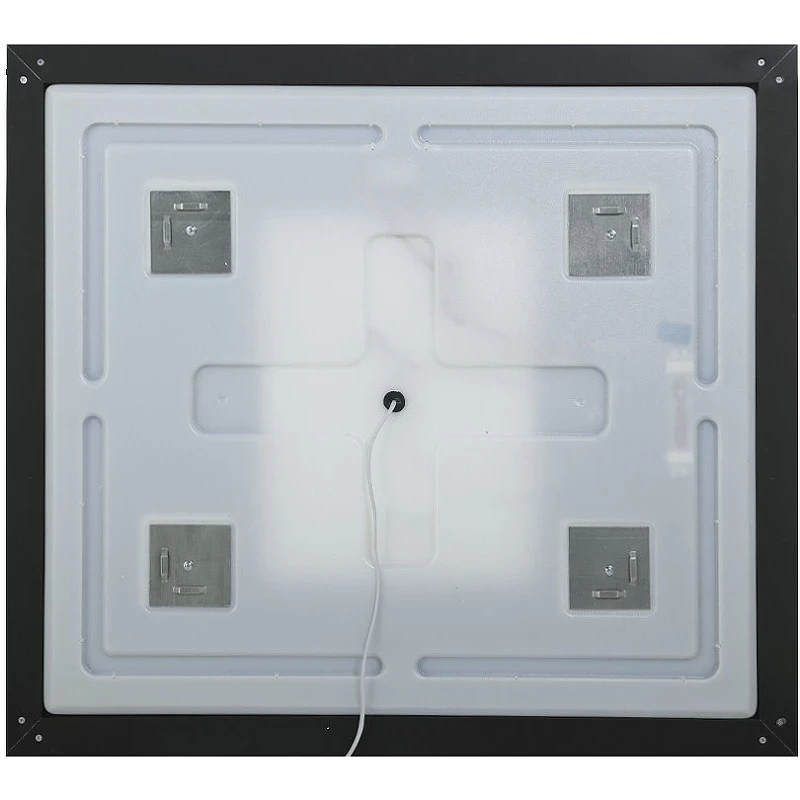 Зеркало BelBagno Kraft 90 SPC-KRAFT-900-800-SENS-NERO с подсветкой Черное с сенсорным выключателем стекло