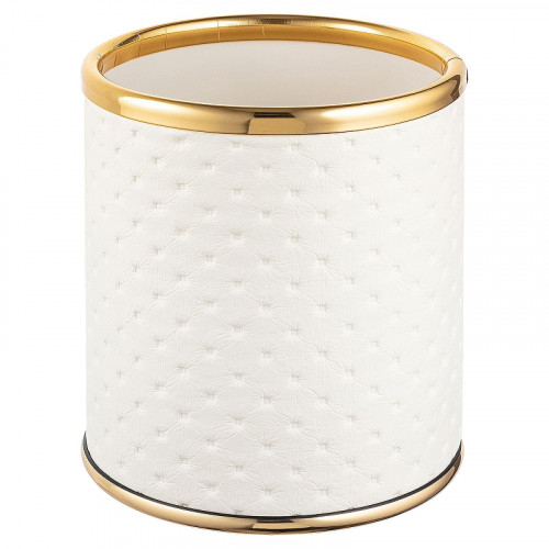 Стакан для зубных щеток Geralis M-PWG-M Punto цвет Белый, кант Золото