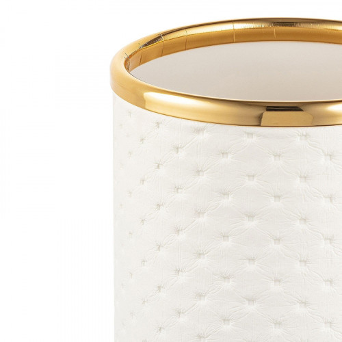 Стакан для зубных щеток Geralis M-PWG-M Punto цвет Белый, кант Золото