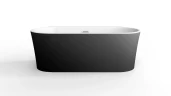 Акриловая ванна BelBagno 170x80 BB409-1700-800-W/NM Черная Белая без гидромассажа