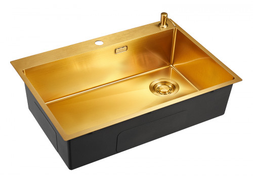 Кухонная мойка Emar PVD 66 EMB-660(TOP) PVD цвет Golden