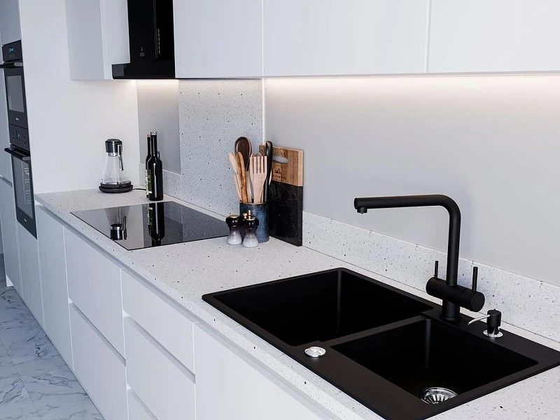 Кухонная мойка Emar Quartz 80 EMQ-2800.Q цвет Морион