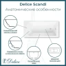 Ванна из искусственного камня Delice Scandi 175х70 DLR330028R-G цвет Белый