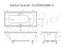 Ванна из искусственного камня Delice Scandi 175х70 DLR330028R-G цвет Белый