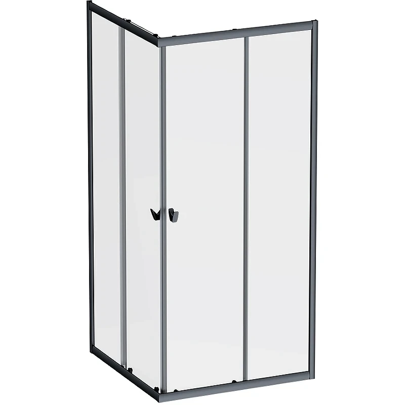 Душевой уголок AM.PM Sunny 90х90 W87G-403-9090-BT профиль Черный матовый стекло прозрачное
