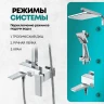 Душевая система Grocenberg GB7008WC Белая Хром