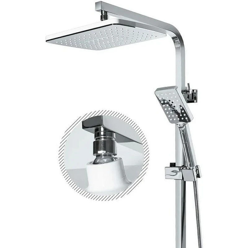 Душевая система Grocenberg GB7008WC Белая Хром