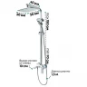 Душевая система Grocenberg GB7008WC Белая Хром