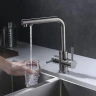 Смеситель для кухни Oulin OL-8021 цвет Сатин