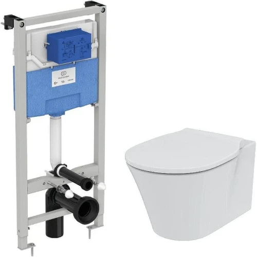 Унитаз с инсталляцией Ideal Standard Connect Air Prosys K819501PA15 с сиденьем Микролифт без клавиши смыва