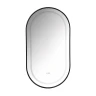 Зеркало Azario Джоли 50 АZ-LED012525 с подсветкой цвет Черный матовый с сенсорным выключателем