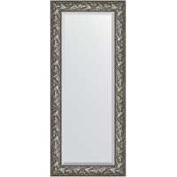 Зеркало Evoform Exclusive 149х64 BY 3546 с фацетом в багетной раме - Византия серебро 99 мм стекло