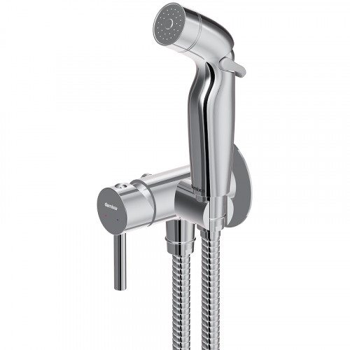 Гигиенический душ со смесителем Damixa Redblu Option 211000000 Хром латунь на стену