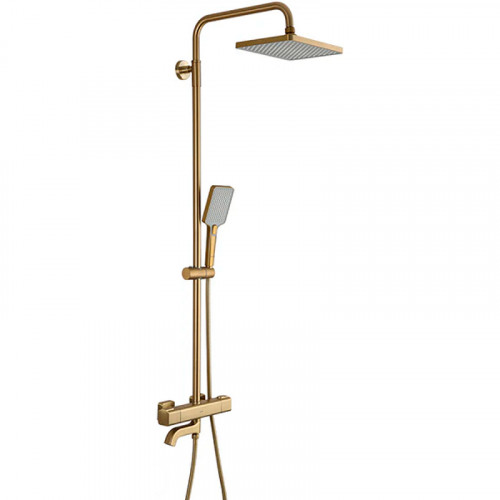 Душевая система Gappo G91 G2491-3 с термостатом Золото латунь на стену