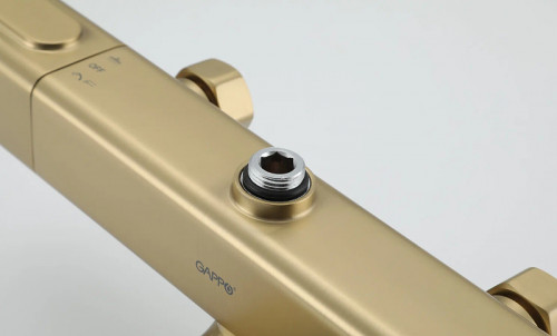 Душевая система Gappo G91 G2491-3 с термостатом Золото латунь на стену