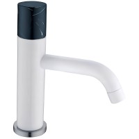 Смеситель для раковины Boheme Stick 121-W-MR-BLACK Белый Черный латунь