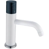 Смеситель для раковины Boheme Stick 121-W-MR-BLACK Белый Черный латунь