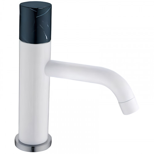 Смеситель для раковины Boheme Stick 121-W-MR-BLACK Белый Черный латунь