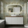Зеркало Art&Max Bari 70 AM-Bar-700-1500-DS-F-White с подсветкой цвет Белый с сенсорным выключателем