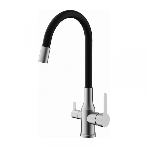 Смеситель для кухни Belz B76814-1 цвет Сатин Черный