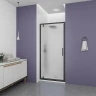 Душевая дверь Veconi Ottimo 70 OP30B-70-07-C9 профиль Черный матовый стекло матовое