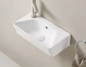 Раковина CeramaLux 40 78578R Белая глянцевая фаянс подвесная