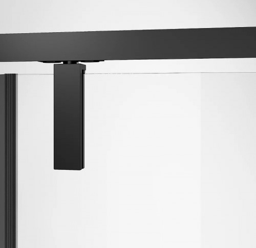 Душевая дверь Veconi Vianno VN-34B 120 VN34B-120-01-C7 профиль Черный матовый стекло прозрачное