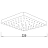 Верхний душ Melodia della vita Standard Middle MKP27001С_bk Черный