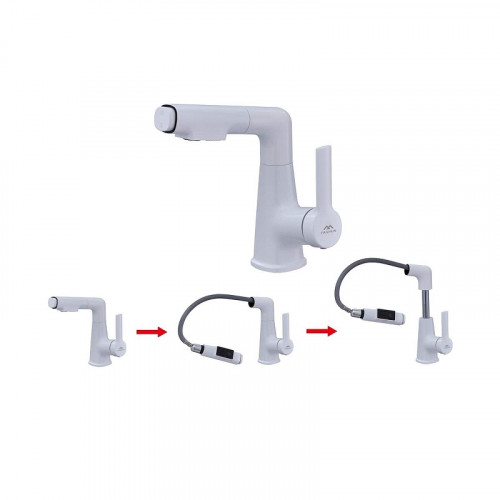 Смеситель для раковины Fashun A4018-8 цвет Белый