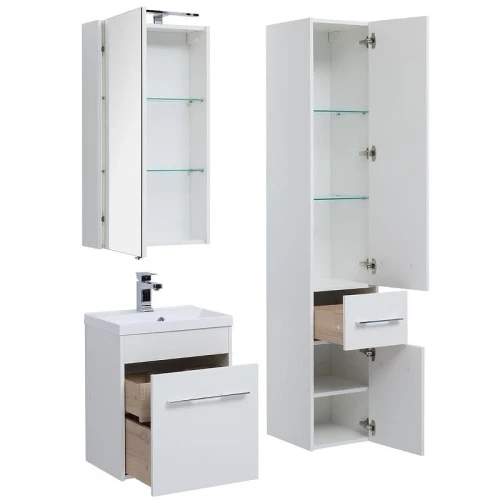 Зеркальный шкаф Aquanet Августа 50 210007 Белый