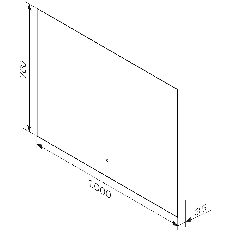 Зеркало AM.PM X-Joy 100 M85MOX11001S с подсветкой с ИК-сенсорным выключателем стекло