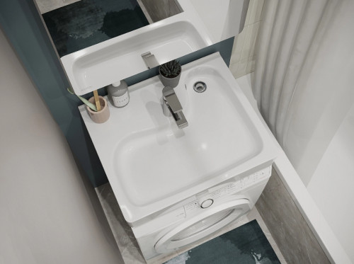 Раковина Santek Клио 60x51 1WH501784 на стиральную машину Белая