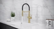 Смеситель для кухни KUCHENSTERN ELIT-FE 407GL40 цвет Золото