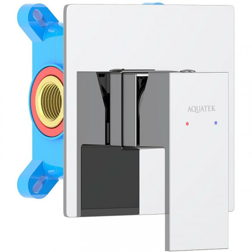 Смеситель для душа Aquatek Либра AQ1666CR Хром латунь встраиваемый