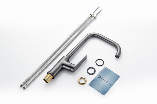 Смеситель для кухни Knotlor Muse KN-61/GM цвет Вороненая сталь