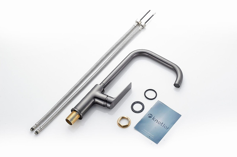 Смеситель для кухни Knotlor Muse KN-61/GM цвет Вороненая сталь