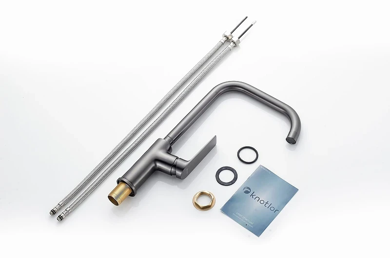 Смеситель для кухни Knotlor Muse KN-61/GM цвет Вороненая сталь
