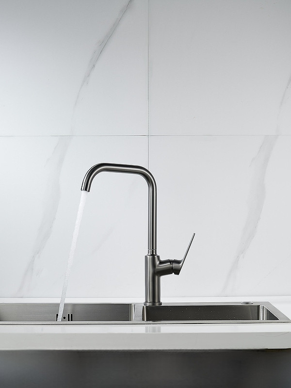 Смеситель для кухни Knotlor Muse KN-61/GM цвет Вороненая сталь