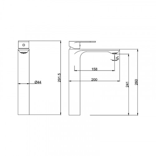 Смеситель для раковины Fashun A5185-35 цвет Золото